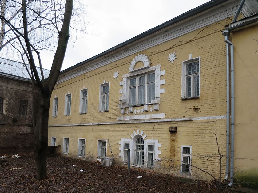 Моленная Успения Пресвятой Богородицы, Иоанна Богослова, Николая Чудотворца в мужской палате Преображенского Богадельного Дома, Преображенское (Восточный административный округ (ВАО), г. Москва). фасады