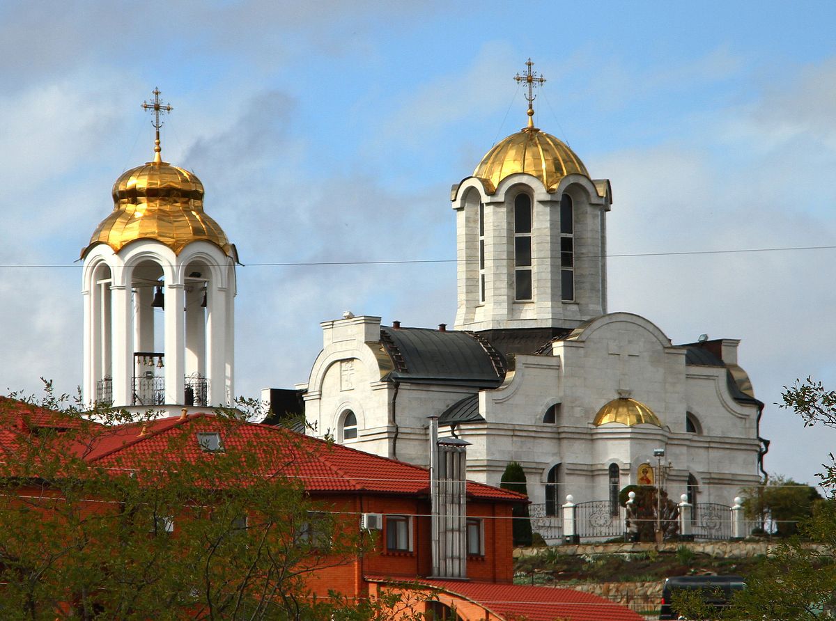 Георгиевский женский монастырь. Церковь Георгия Победоносца, Ессентуки (Ессентуки, город, Ставропольский край). фасады