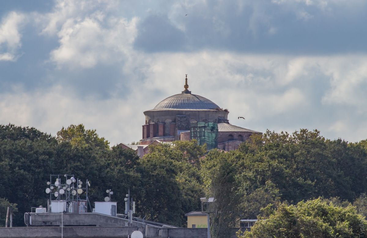 Стамбул. Церковь Ирины. архитектурные детали, Вид с Босфора