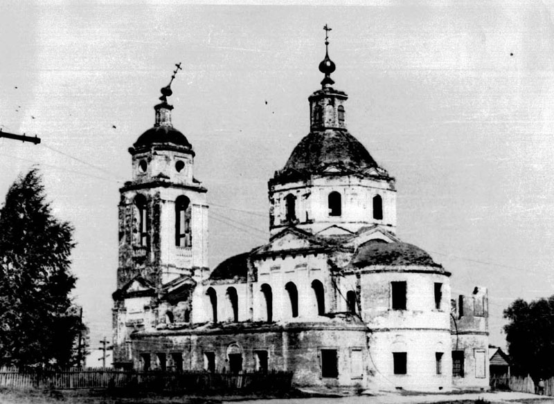 Шокша. Церковь Михаила Архангела. архивная фотография, Фото из паспорта ОКН, 1975