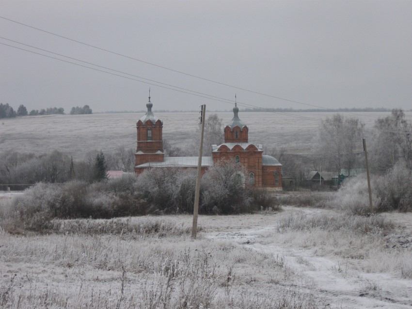 Церковь Покрова Пресвятой Богородицы, Русское Баймаково (Рузаевский район, г. Рузаевка, Республика Мордовия). общий вид в ландшафте