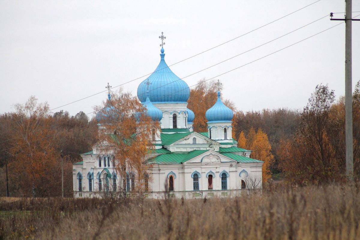 Церковь Михаила Архангела, Куликовка (Рузаевский район, г. Рузаевка, Республика Мордовия). общий вид в ландшафте