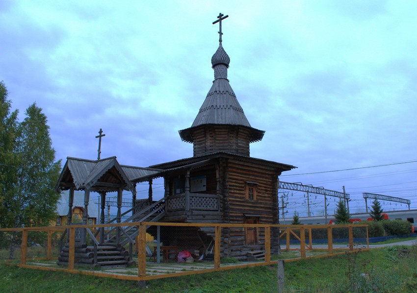Часовня Тихвинской иконы Божией Матери, Обозерский (Плесецкий район, Архангельская область). фасады