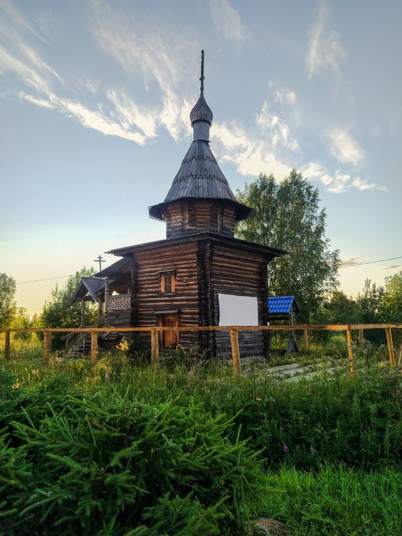 Часовня Тихвинской иконы Божией Матери, Обозерский (Плесецкий район, Архангельская область). фасады