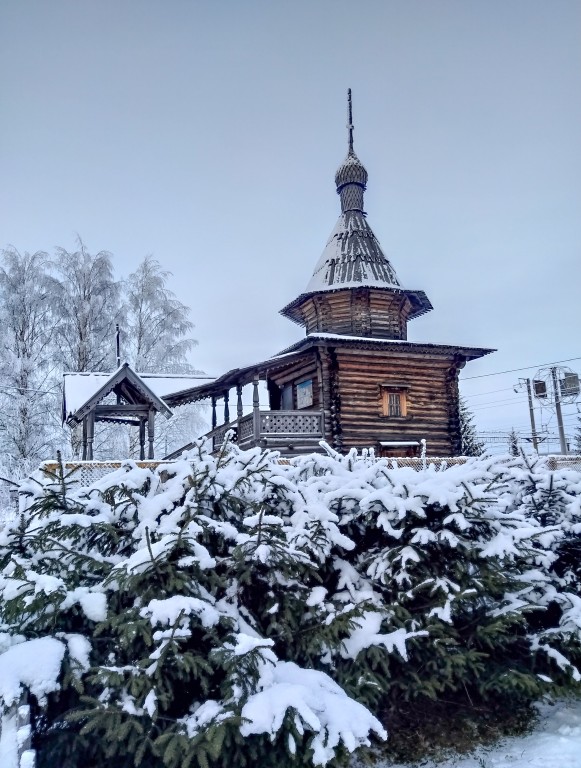 Часовня Тихвинской иконы Божией Матери, Обозерский (Плесецкий район, Архангельская область). фасады