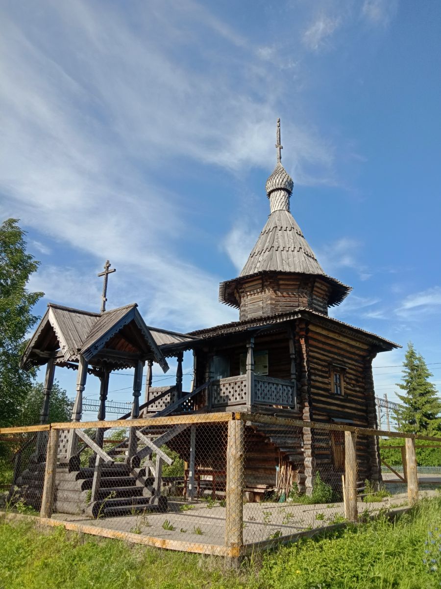Часовня Тихвинской иконы Божией Матери, Обозерский (Плесецкий район, Архангельская область). фасады