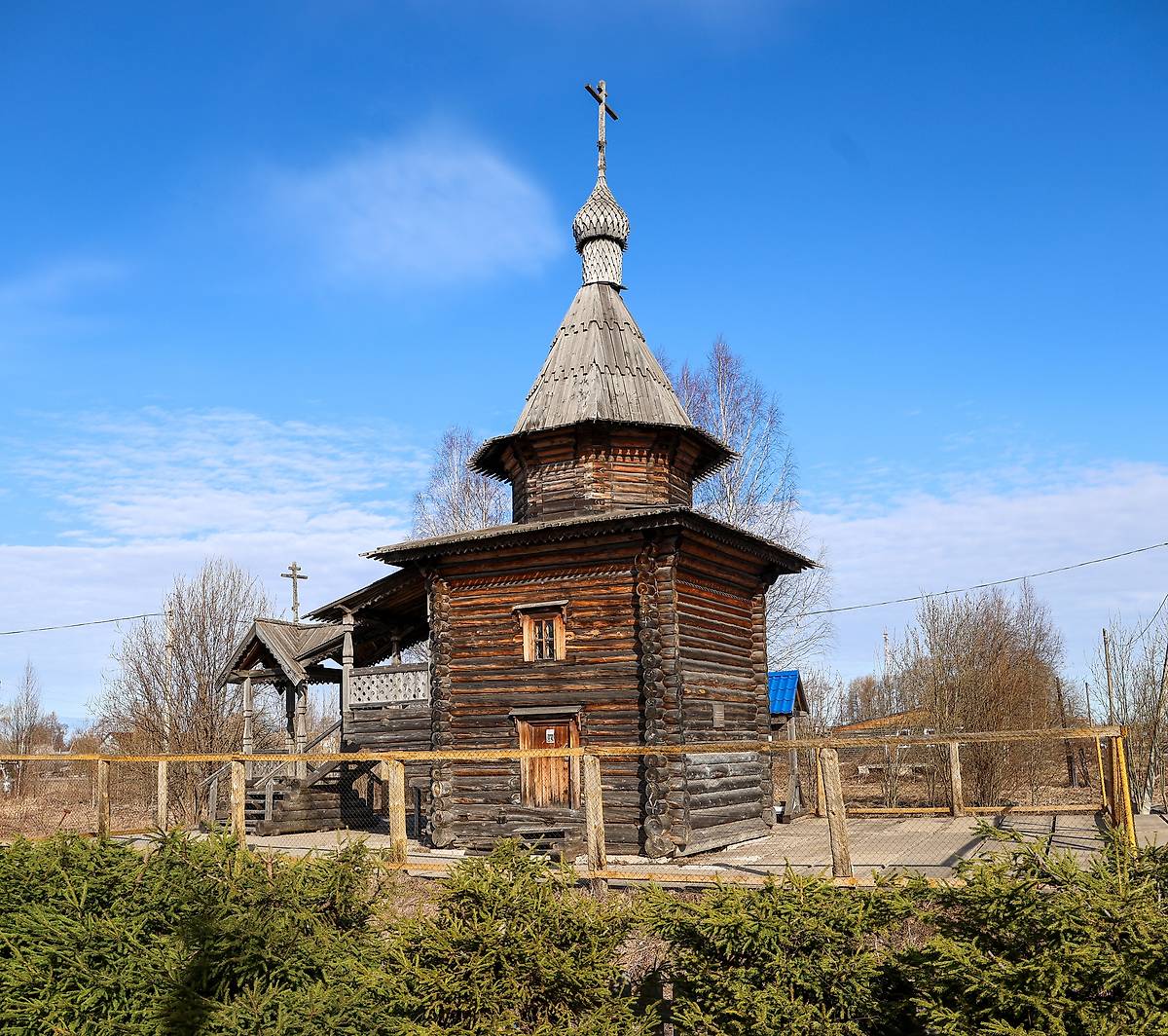 фасады. Часовня Тихвинской иконы Божией Матери, Обозерский (Плесецкий район и г. Мирный, Архангельская область)