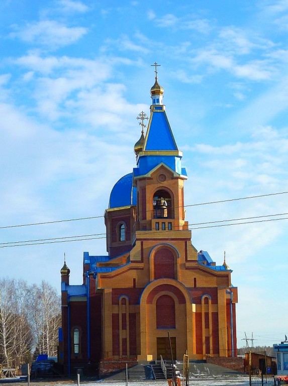 Новосибирск. Церковь Казанской иконы Божией Матери. фасады, Вновь построенный храм