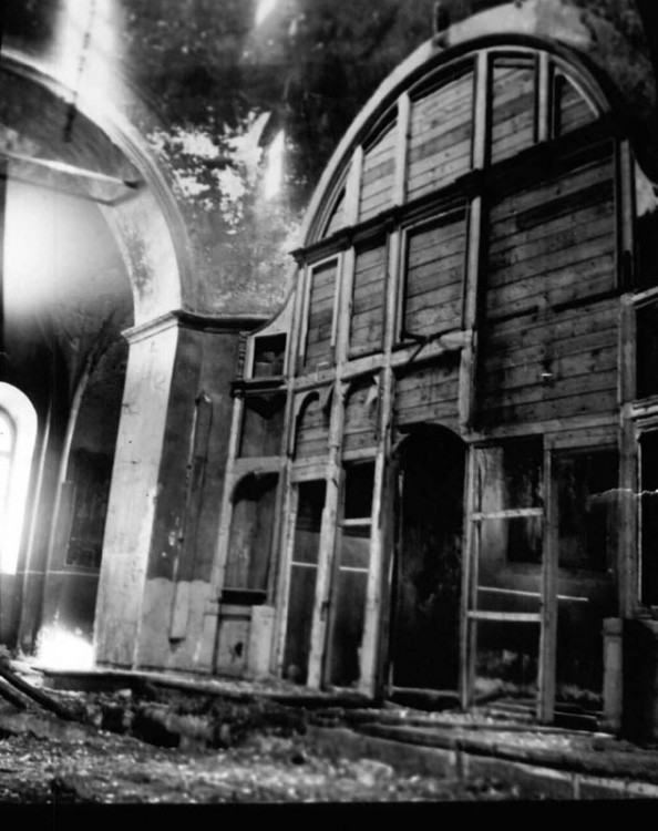 Церковь Николая Чудотворца, Атемар (Лямбирский район, Республика Мордовия). архивная фотография, Интерьер храма. Частная коллекция. Фото 1970-х годов