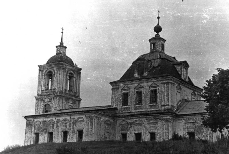 Казённый Майдан. Церковь Спаса Преображения. архивная фотография, Фото из паспорта ОКН, 1975