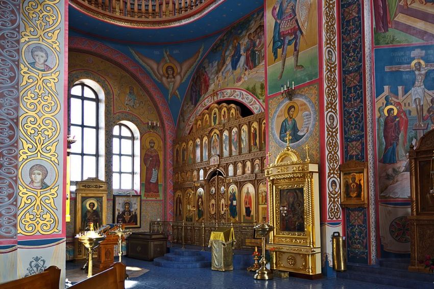 Троицкая Симеонова обитель милосердия. Собор Троицы Живоначальной, Саракташ (Саракташский район, Оренбургская область). интерьер и убранство, Иконостас придела собора