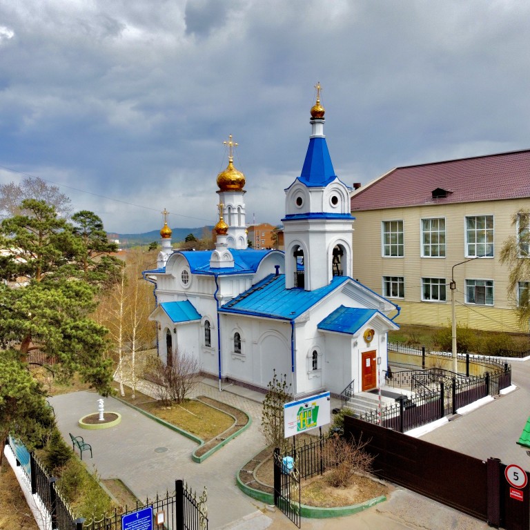 Церковь Покрова Пресвятой Богородицы, Улан-Удэ (Улан-Удэ, город, Республика Бурятия). фасады, Вид с СЗ