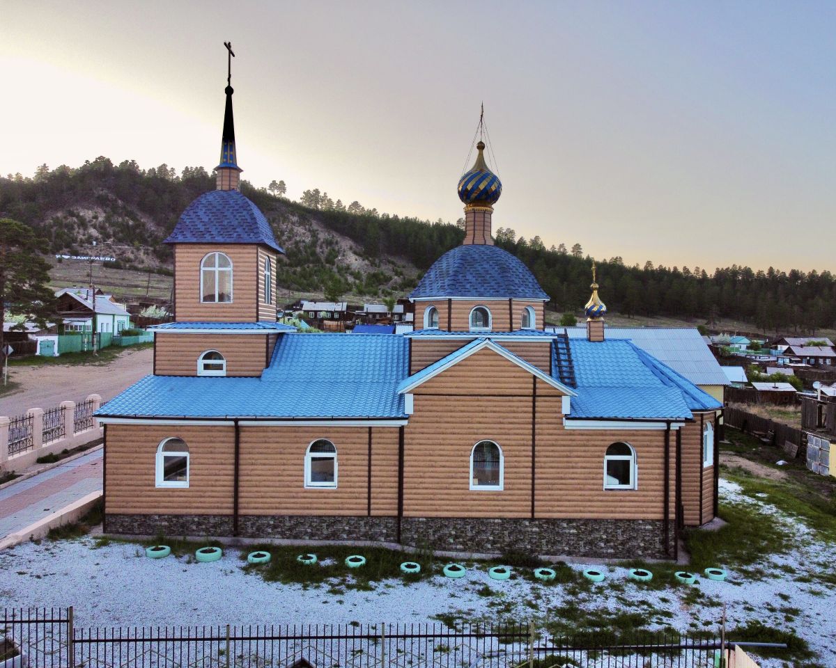 Церковь Благовещения Пресвятой Богородицы, Заиграево (Заиграевский район, Республика Бурятия). фасады, Вид с юга