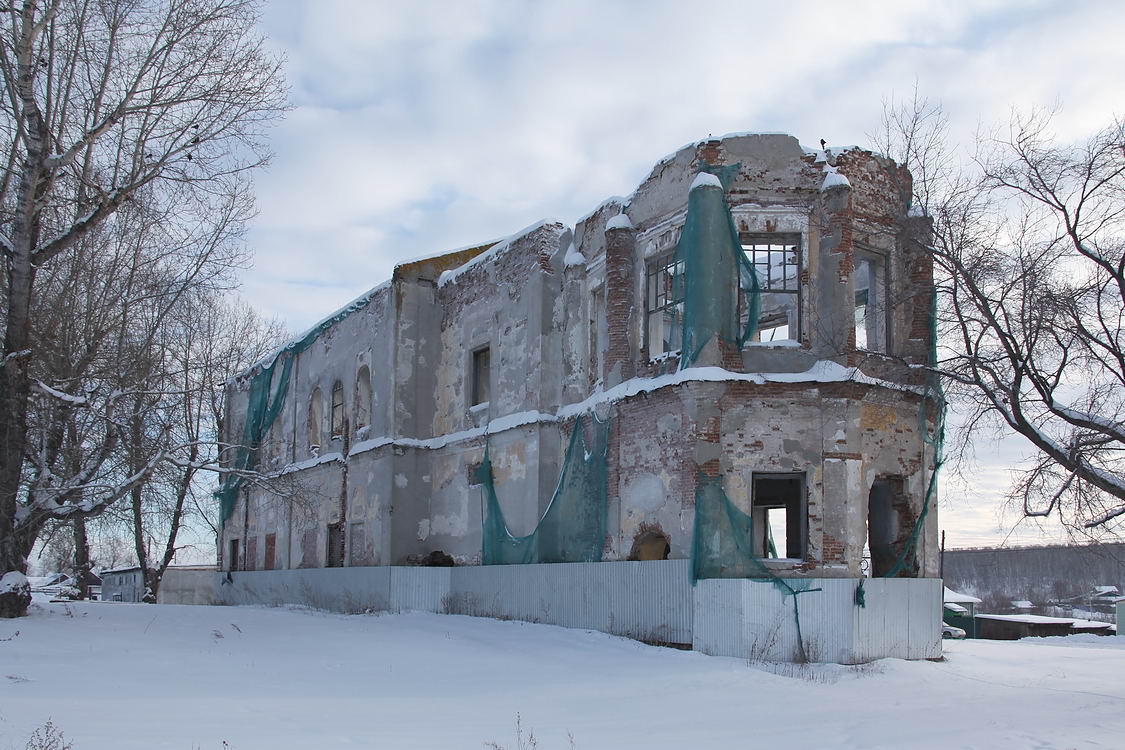 Церковь Сретения Господня, Уксянское (Далматовский район, Курганская область). фасады, Вид с северо-запада