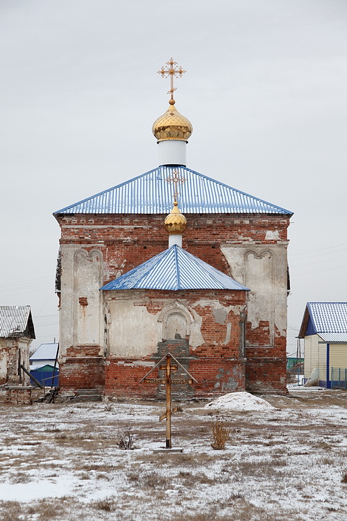 Церковь Покрова Пресвятой Богородицы, Половинное (Целинный район, Курганская область). фасады, Восточный фасад