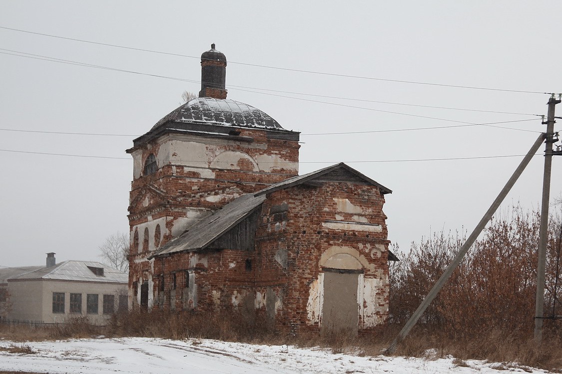 Церковь Троицы Живоначальной, Становое (Целинный район, Курганская область). фасады, Вид с северо-запада