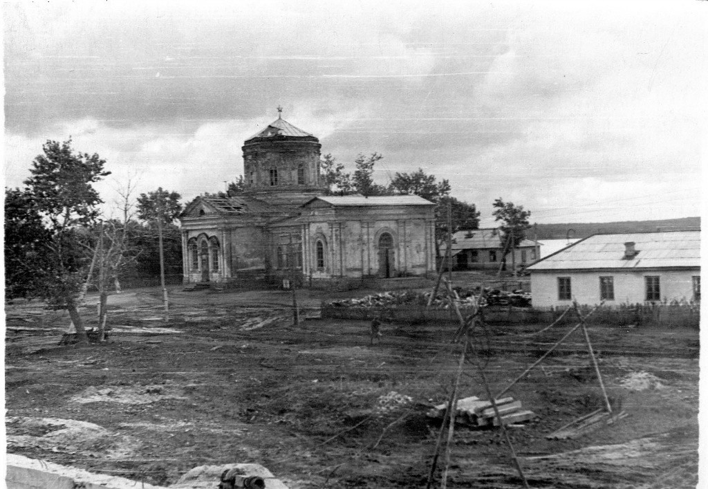 Большая Рига. Церковь Троицы Живоначальной. архивная фотография, Фото советского периода из фондов Краеведческого музея им. Г.П. Леготина