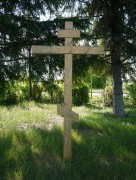 Церковь Троицы Живоначальной, Поклонный крест на месте храма<br>, Большая Рига, Шумихинский район, Курганская область