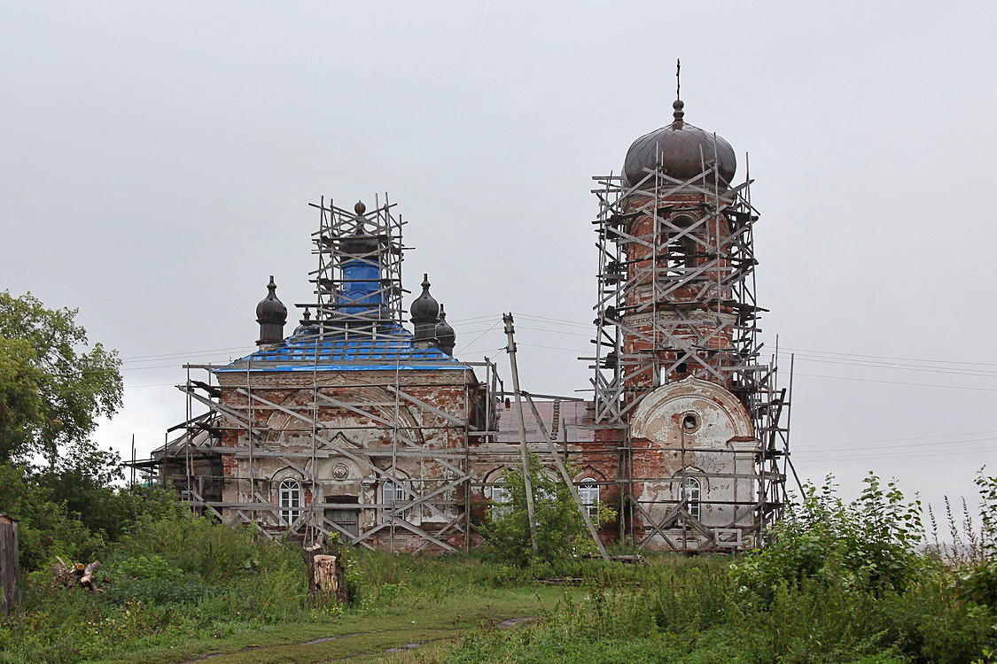 Церковь Вознесения Господня, Закомалдино (Куртамышский район, Курганская область). документальные фотографии, Северный фасад
