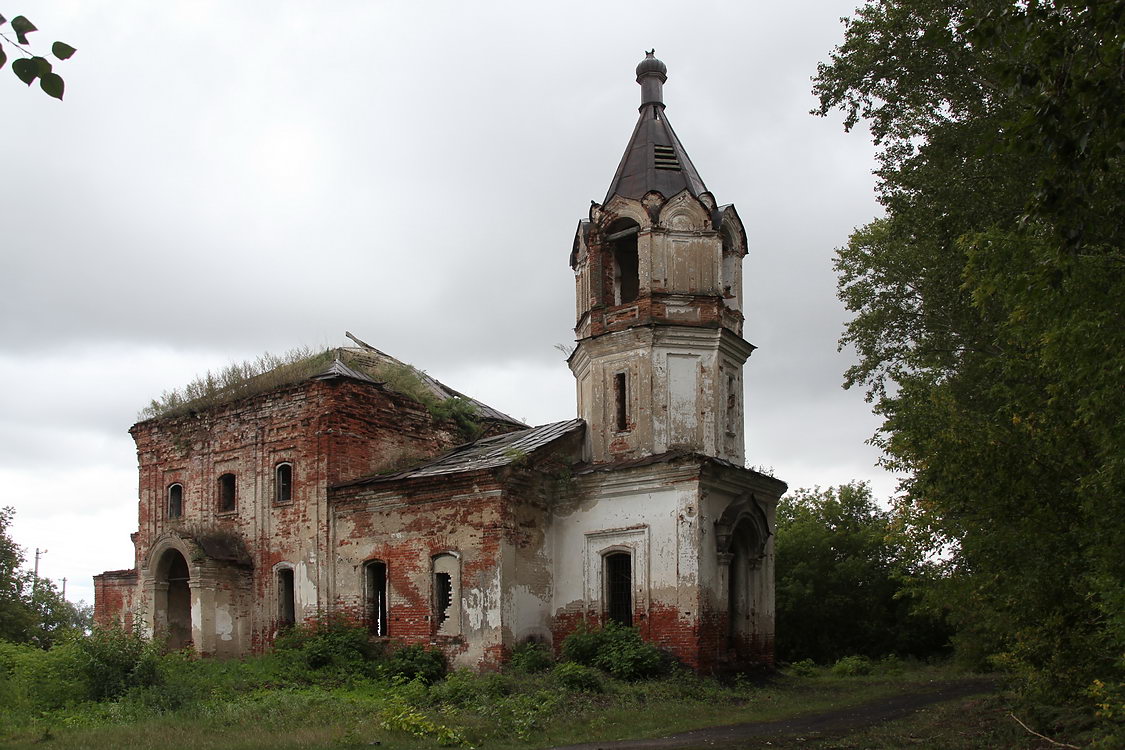 Обанино. Церковь Николая Чудотворца. фасады, Вид с северо-запада