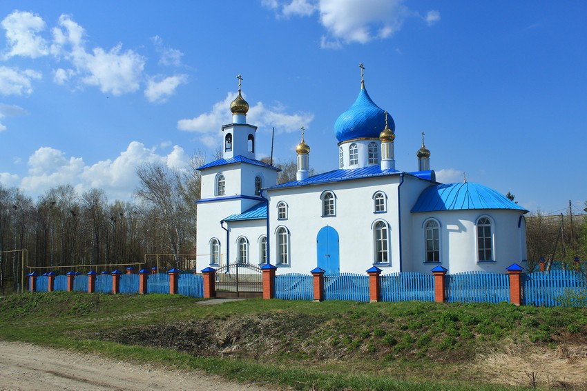 Церковь Покрова Пресвятой Богородицы, Кочкурово (Дубёнский район, Республика Мордовия). общий вид в ландшафте