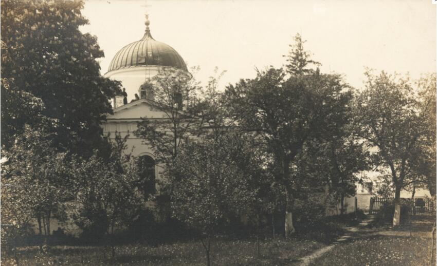 Яблечна. Онуфриевский Яблочинский монастырь. архивная фотография, Церковь святого Онуфрия. 1900—1915 год с сайта http://www.chram.com.pl/cerkiew-sw-onufrego/