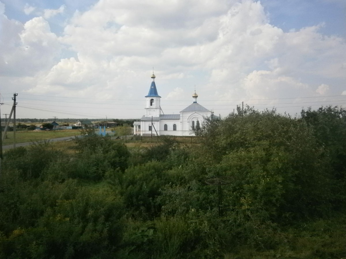 Церковь Вознесения Господня, Чудиново (Октябрьский район, Челябинская область). общий вид в ландшафте, с. Чудиново, Свято Вознесенская церковь