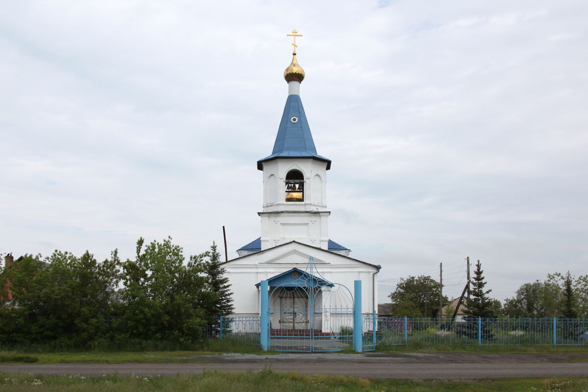 Церковь Вознесения Господня, Чудиново (Октябрьский район, Челябинская область). фасады, Западный фасад