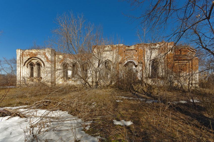 Церковь Власия, Чинеево (Юргамышский район, Курганская область). общий вид в ландшафте