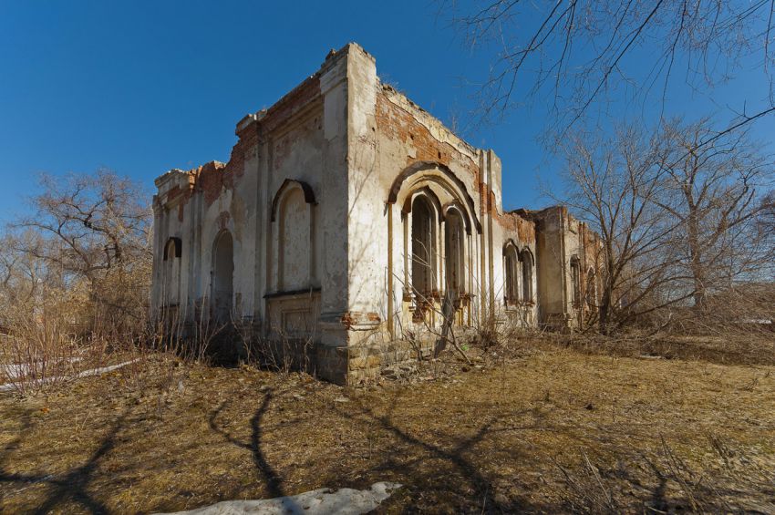 Церковь Власия, Чинеево (Юргамышский район, Курганская область). общий вид в ландшафте
