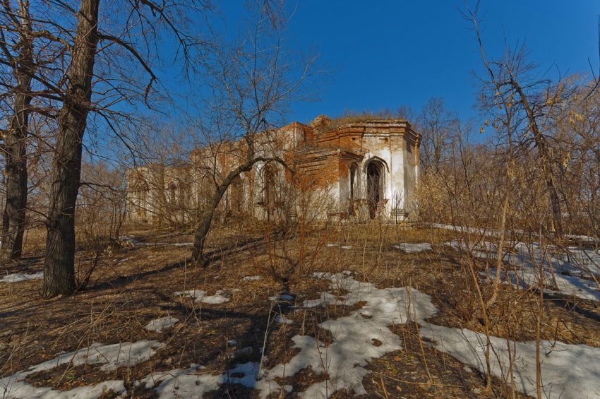 Церковь Власия, Чинеево (Юргамышский район, Курганская область). общий вид в ландшафте