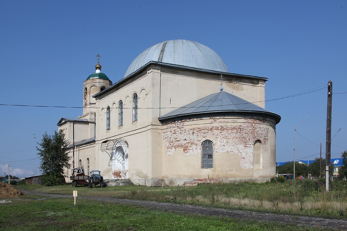 Церковь Кирилла Белозерского, Кислянское (Юргамышский район, Курганская область). фасады, Вид с юго-востока