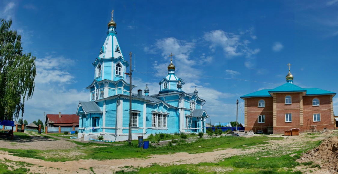 Эмеково. Церковь Покрова Пресвятой Богородицы. фасады