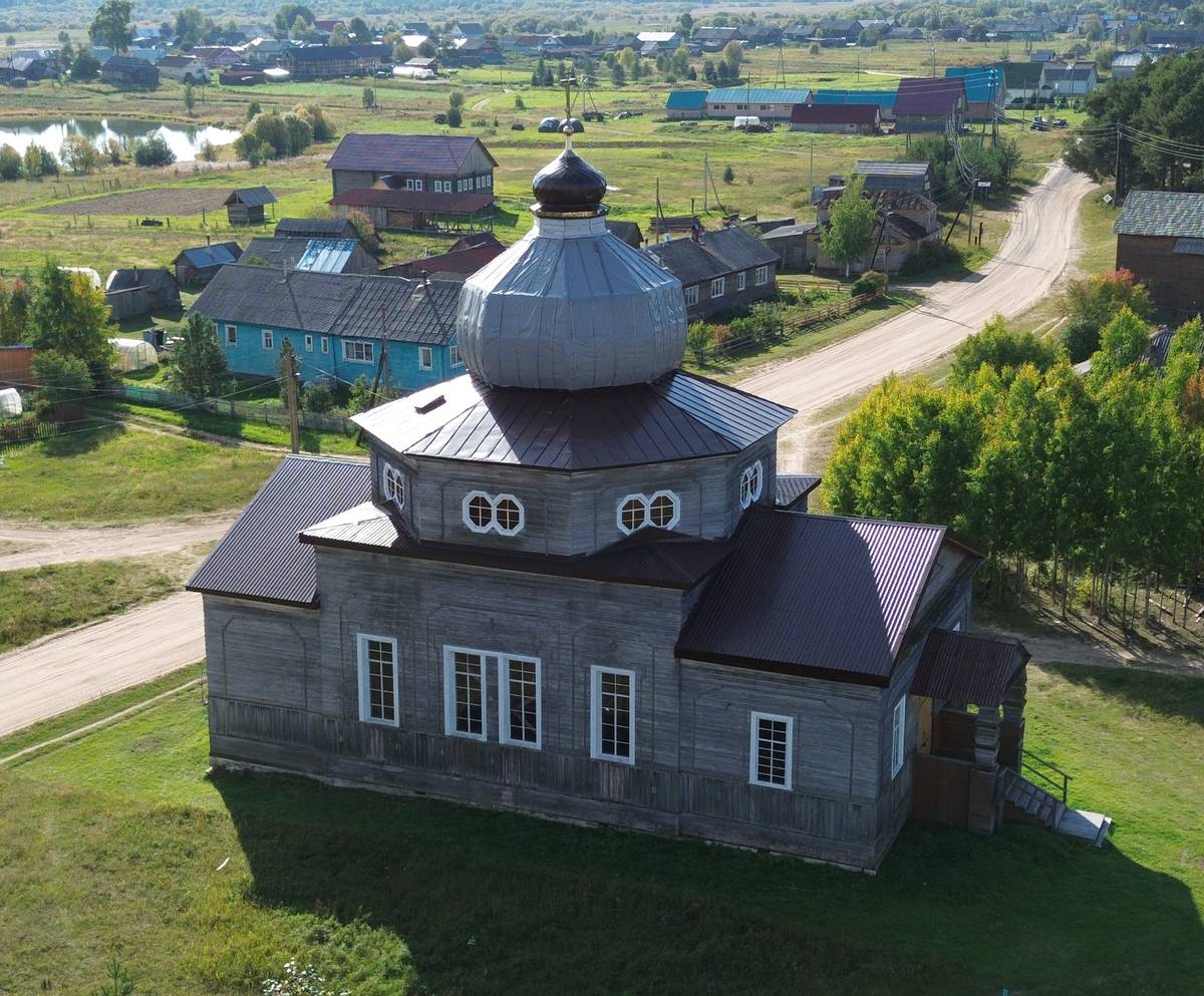 Церковь Спаса Нерукотворного Образа, Погост (Пиньгиша) (Холмогорский район, Архангельская область). фасады
