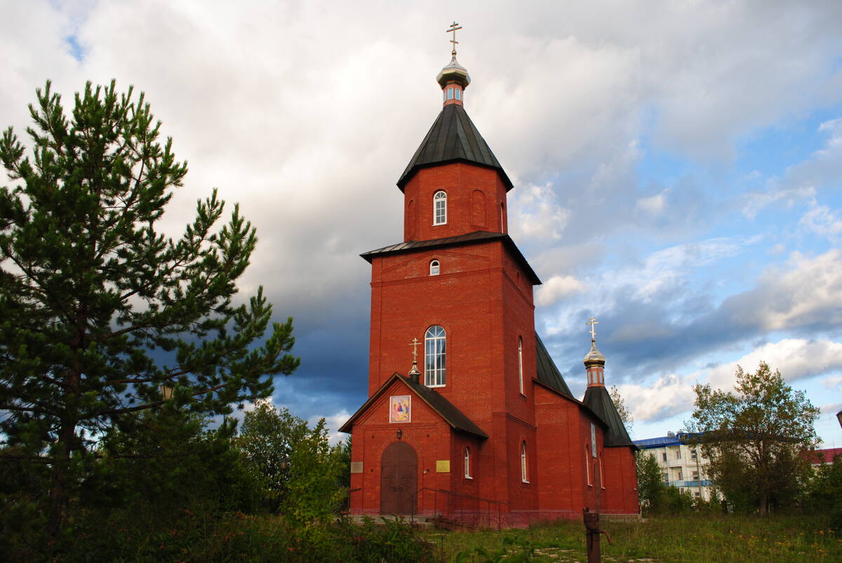 Церковь Моисея Уфимского, Павловка (Нуримановский район, Республика Башкортостан). общий вид в ландшафте