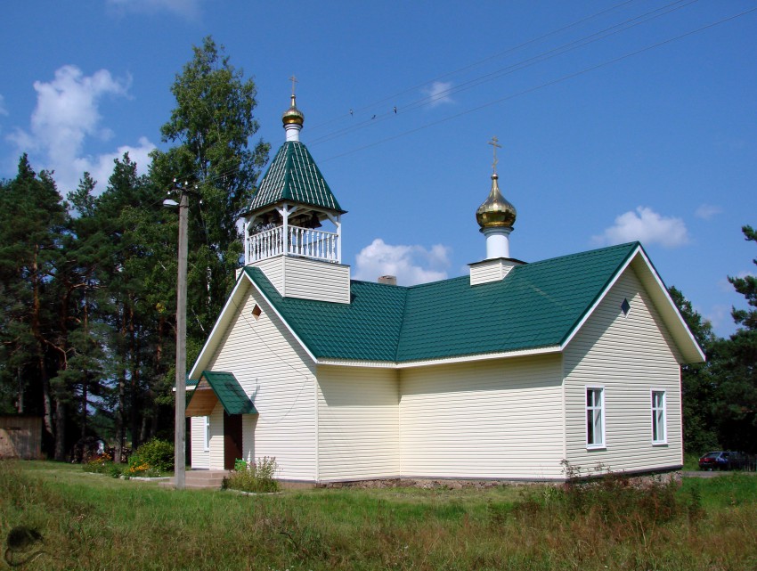 Церковь Александра Свирского, Игомель (Плюсский район, Псковская область). общий вид в ландшафте
