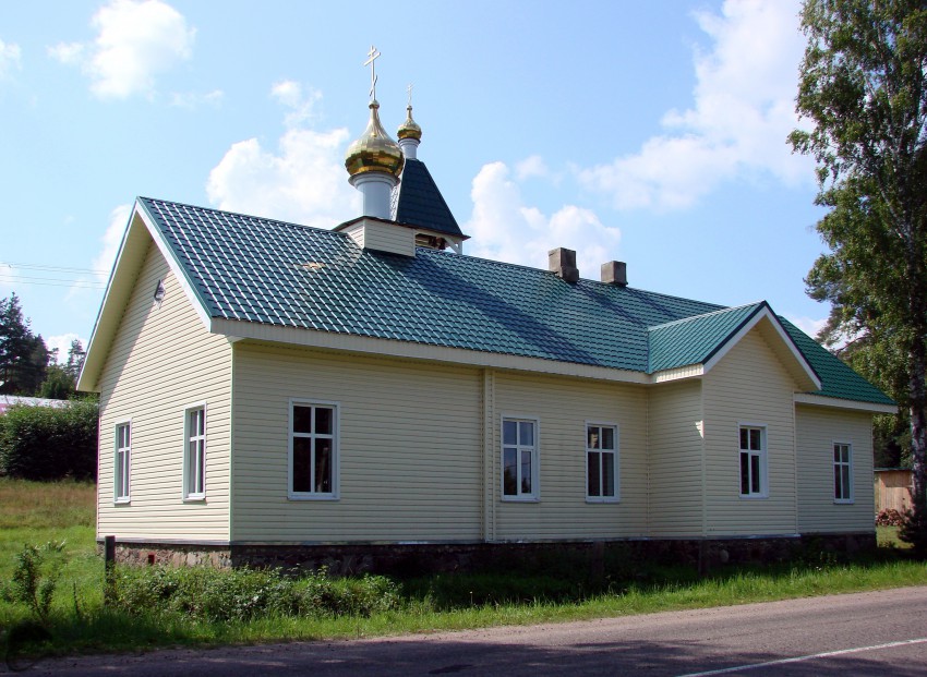 Церковь Александра Свирского, Игомель (Плюсский район, Псковская область). общий вид в ландшафте
