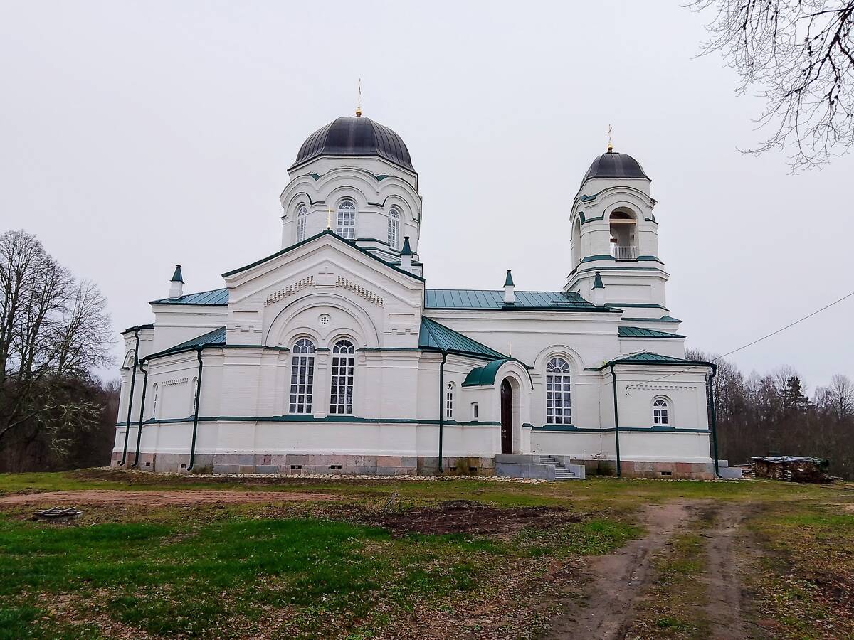 Церковь Входа Господня в Иерусалим, Посолодино (Плюсский район, Псковская область). фасады