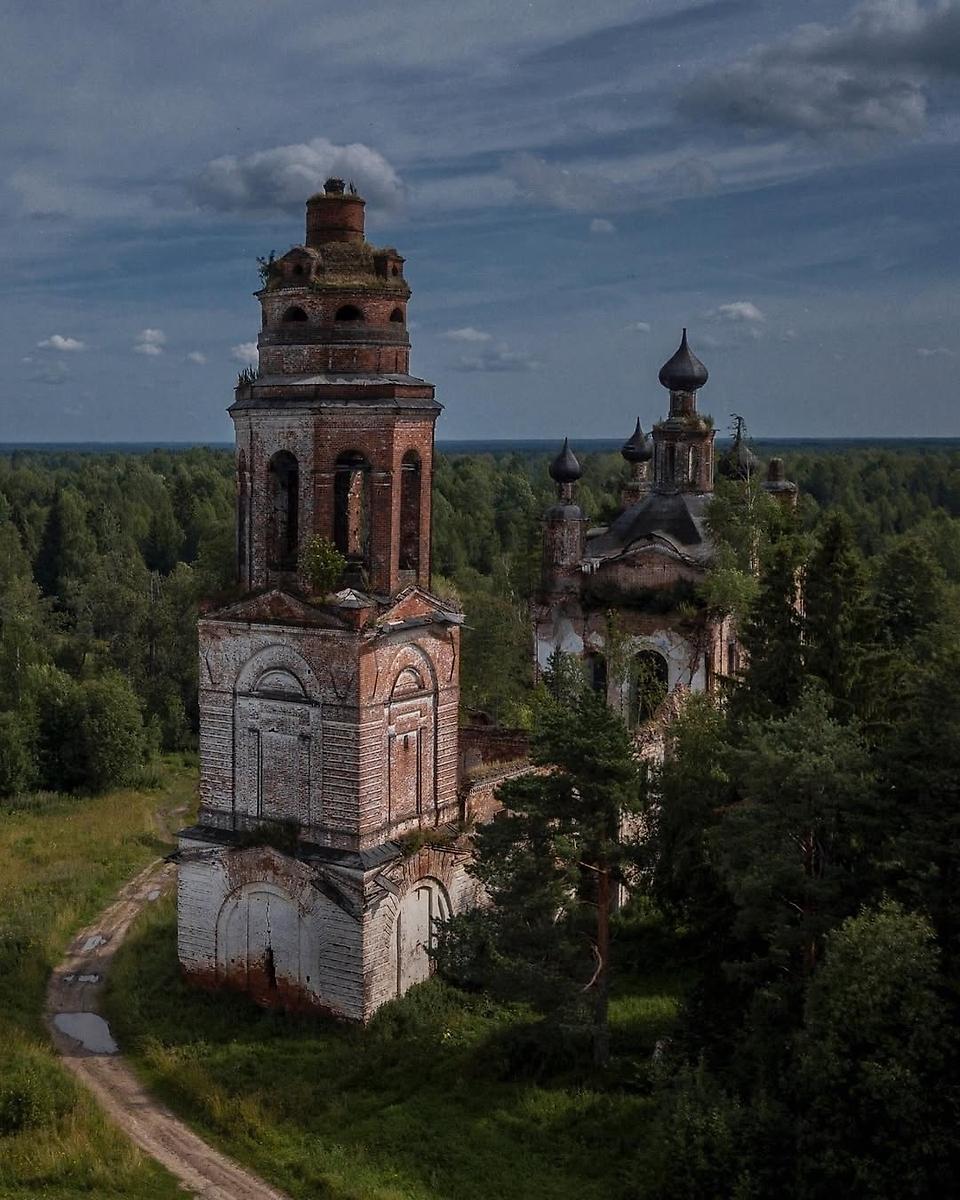 фасады. Церковь Покрова Пресвятой Богородицы, Замошье (Сокольский район, Вологодская область)