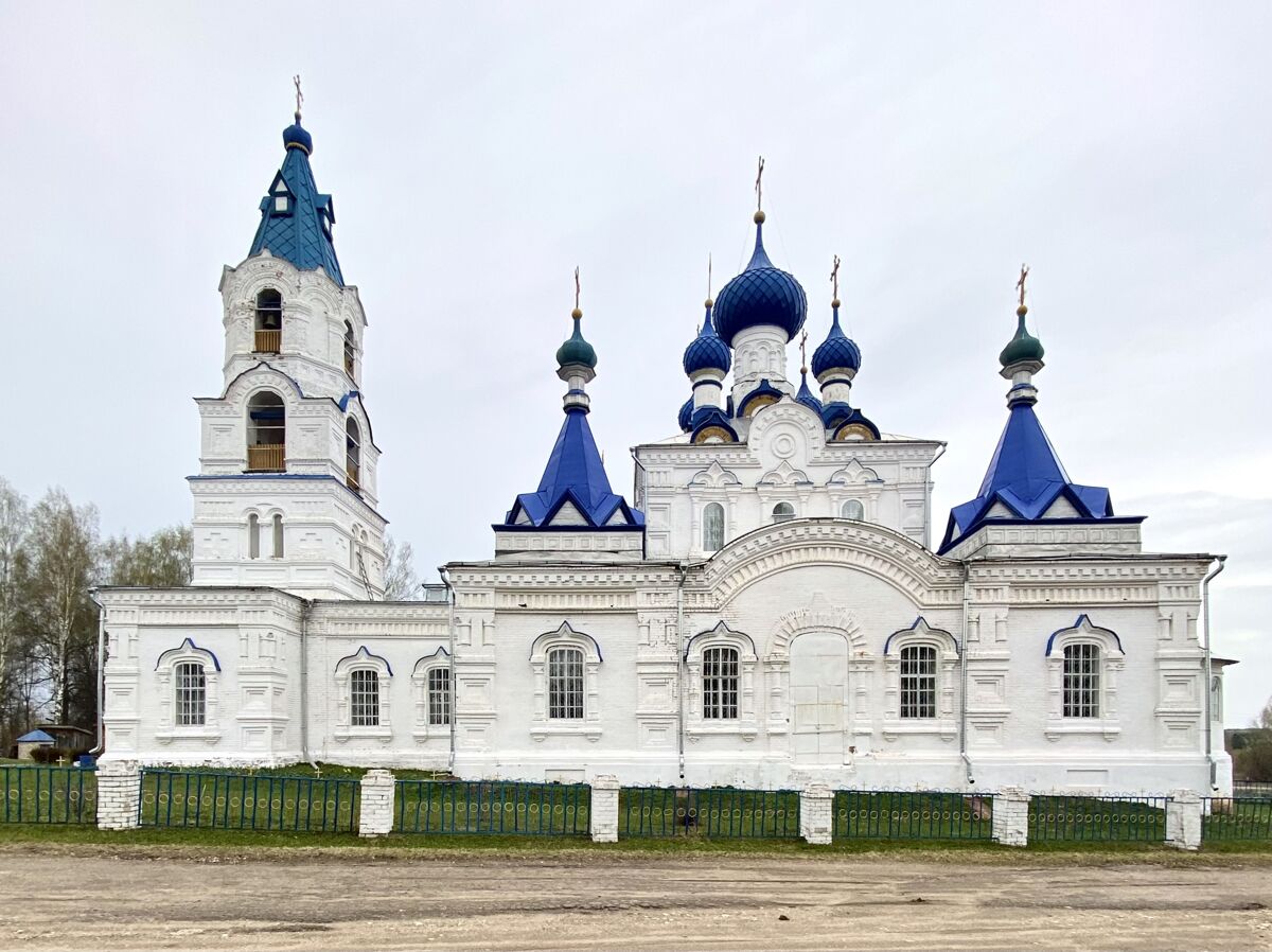 Церковь Владимирской иконы Божией Матери (новая), Шапта (Кикнурский район, Кировская область). фасады, Южный фасад
