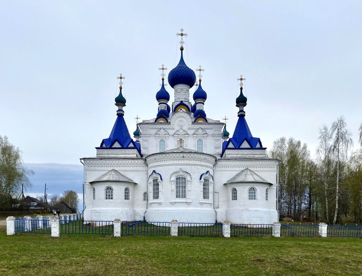 Церковь Владимирской иконы Божией Матери (новая), Шапта (Кикнурский район, Кировская область). фасады, Вид с востока