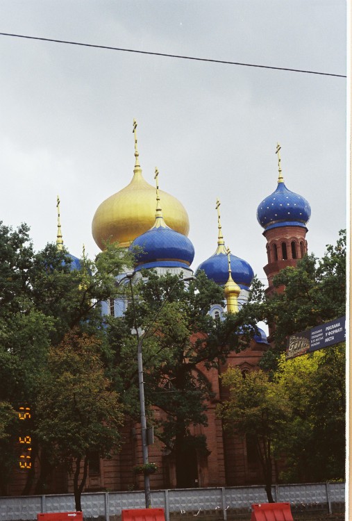 Киев. Собор Благовещения Пресвятой Богородицы. общий вид в ландшафте