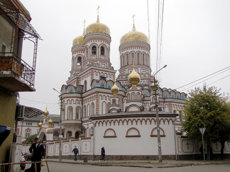 Черновицкий Введенский женский монастырь, Черновцы (Черновицкий район, Украина, Черновицкая область). общий вид в ландшафте