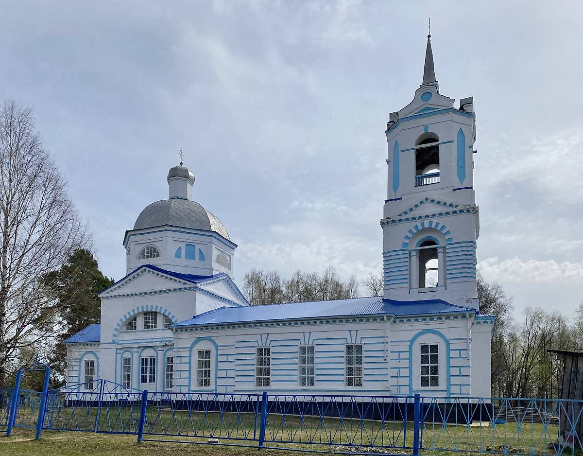Северный фасад, фасады. Церковь Смоленской иконы Божией Матери, Мусерье (Санчурский район, Кировская область)