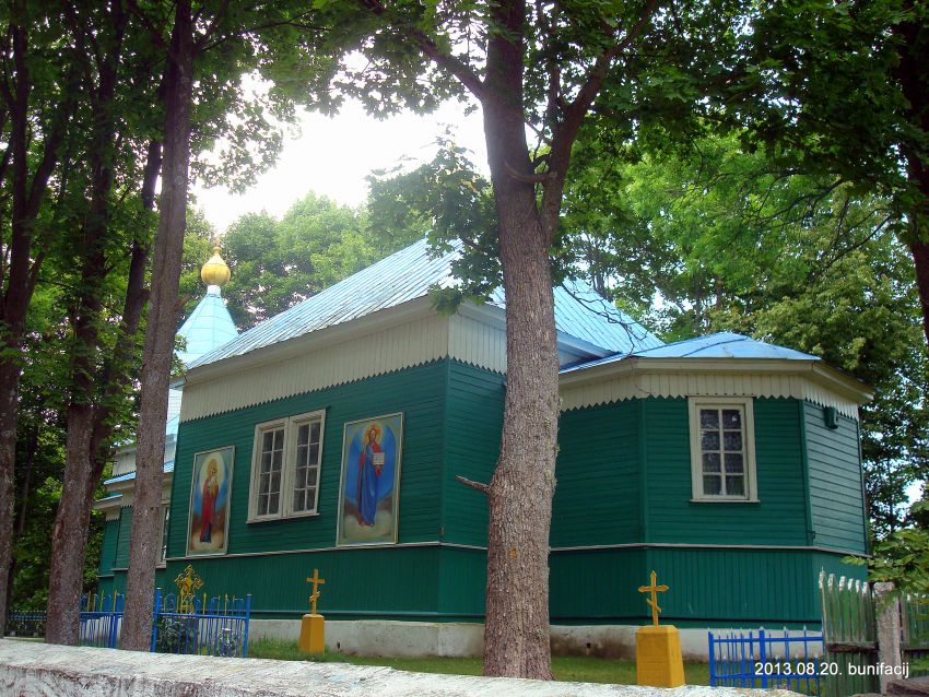 Заборье. Церковь Николая Чудотворца. фасады, Вид со стороны апсиды