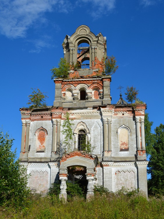 Церковь Вознесения Господня, Высокое (Кесовогорский район, Тверская область). фасады, Западный фасад