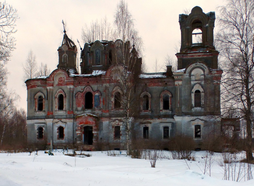 Высокое. Церковь Вознесения Господня. фасады, Общий вид.