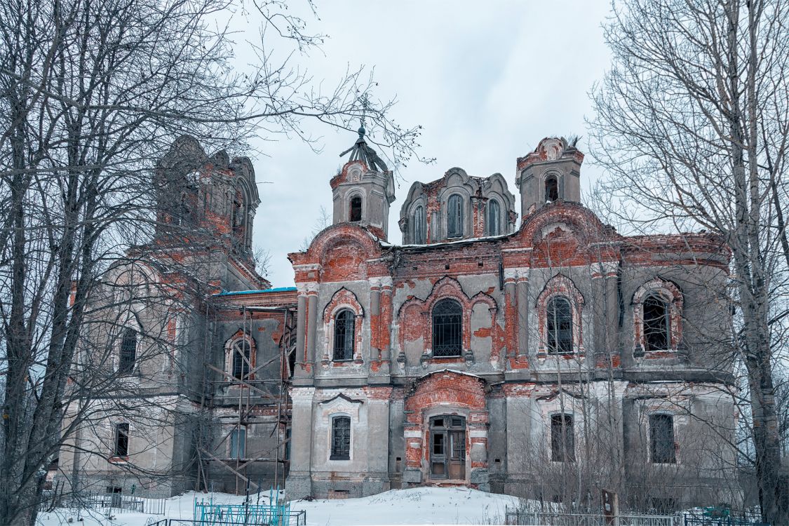 Высокое. Церковь Вознесения Господня. фасады