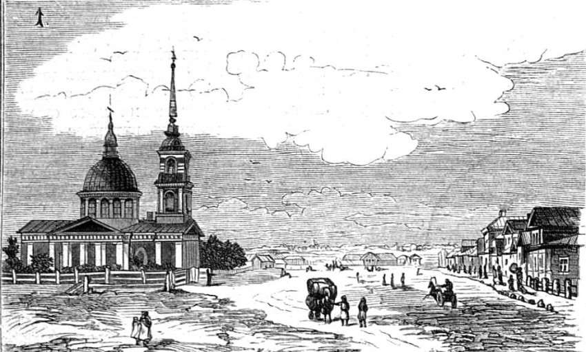 Собор Петра и Павла, Лодейное Поле (Лодейнопольский район, Ленинградская область). графика, Рис. из журнала 