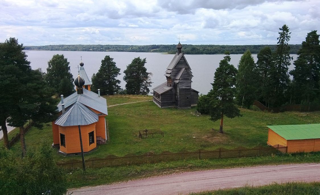 Александро-Свирский монастырь. Георгиевский скит, Родионово (Подпорожский район, Ленинградская область). общий вид в ландшафте